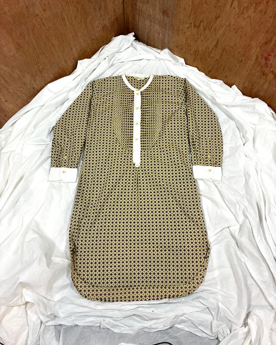 이자벨 마랑 에뚜왈 다이아몬드 프린트 셔츠 원피스 상품이미지4