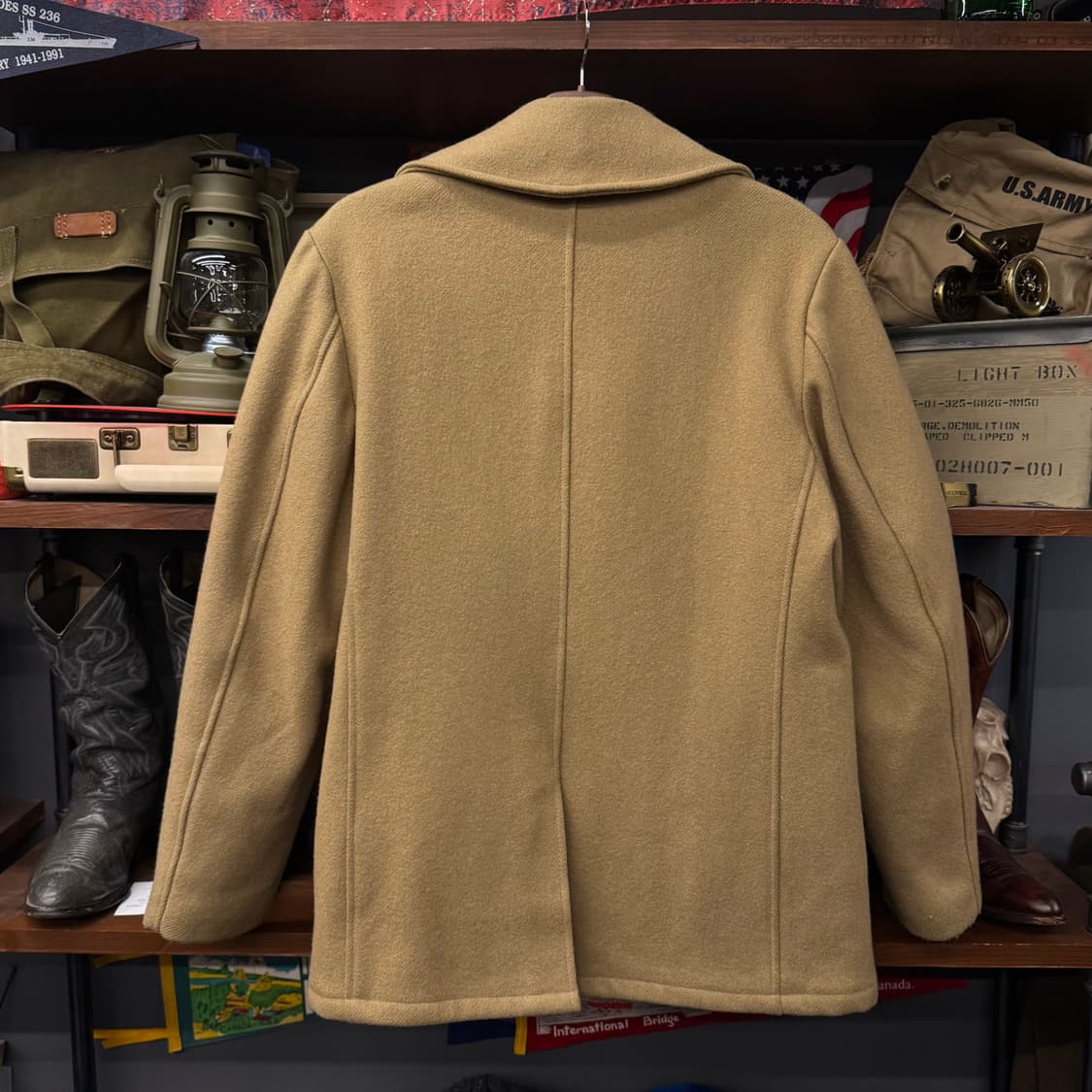 80s Schott 쇼트 740N 밀리터리 미해군 피코트 퀼팅 라이닝  상품이미지2