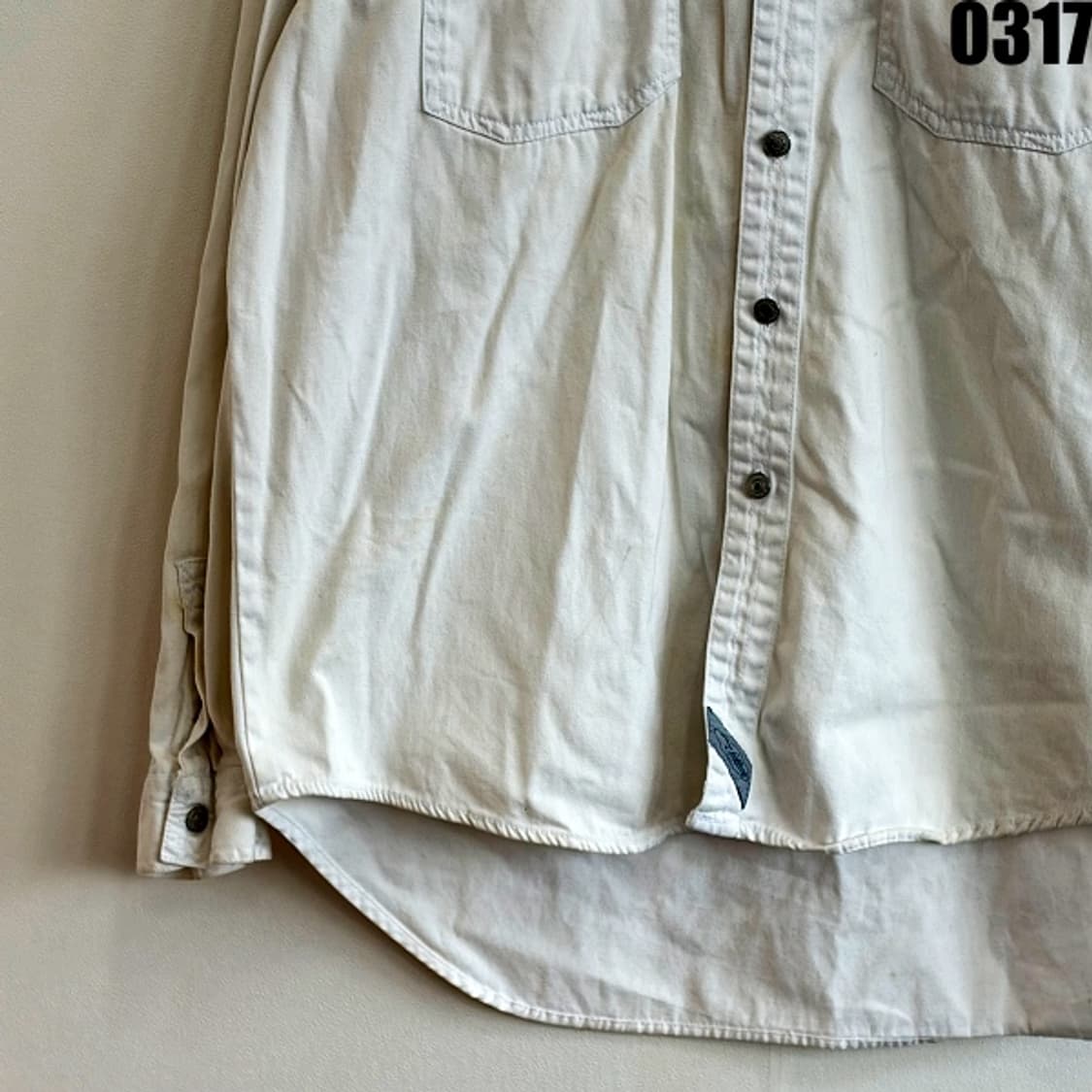 리바이스(Levi’s) 화이트 코튼 셔츠 XL 0317 상품이미지3