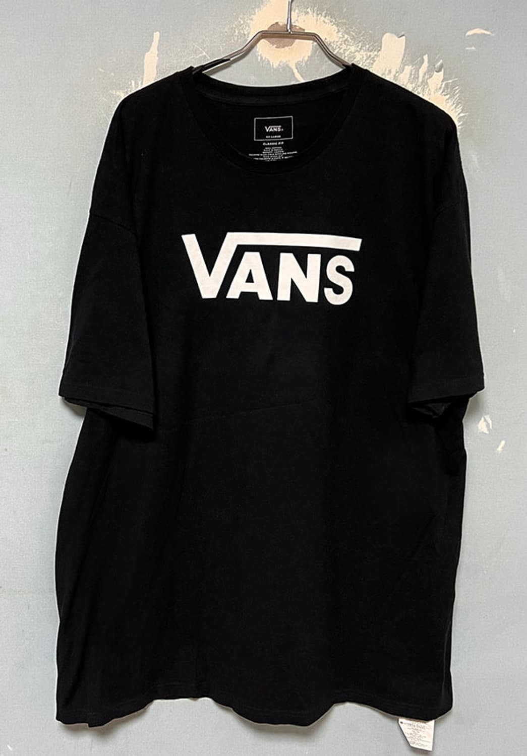 VANS 반스 클래식로고 남자 반팔티셔츠 블랙 라운드넥 XXXL 115 상품이미지1
