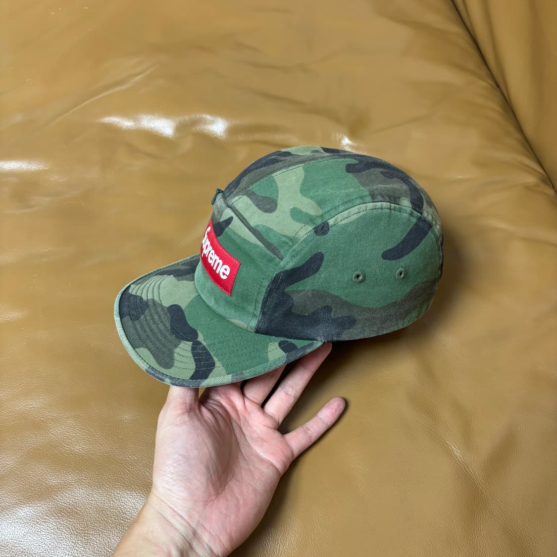 Supreme 슈프림 밀리터리 워시드 우드랜드 카모 캠프캡 모자 Camo 상품이미지4