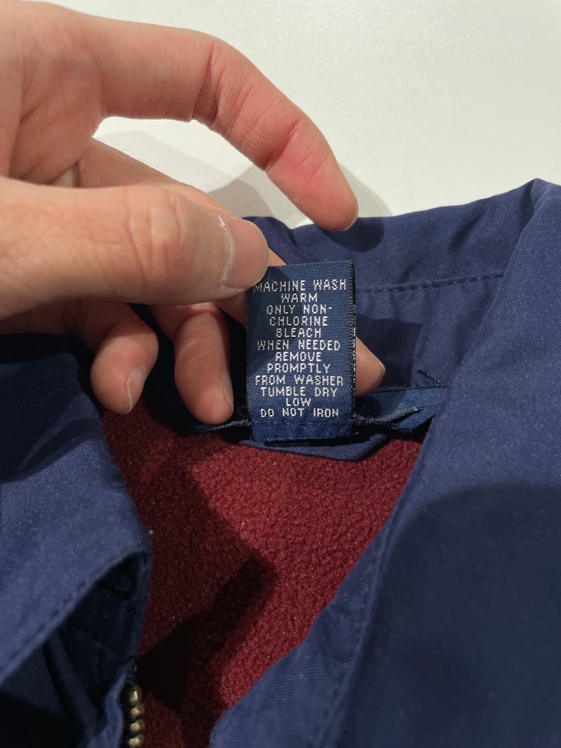 폴로 랄프로렌 네이비 레드포니 플리스 라이닝 블루종 자켓 상품이미지8