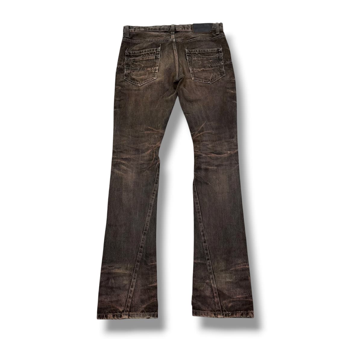 JPN 브라운 워싱 부츠컷 롱팬츠 상품이미지2