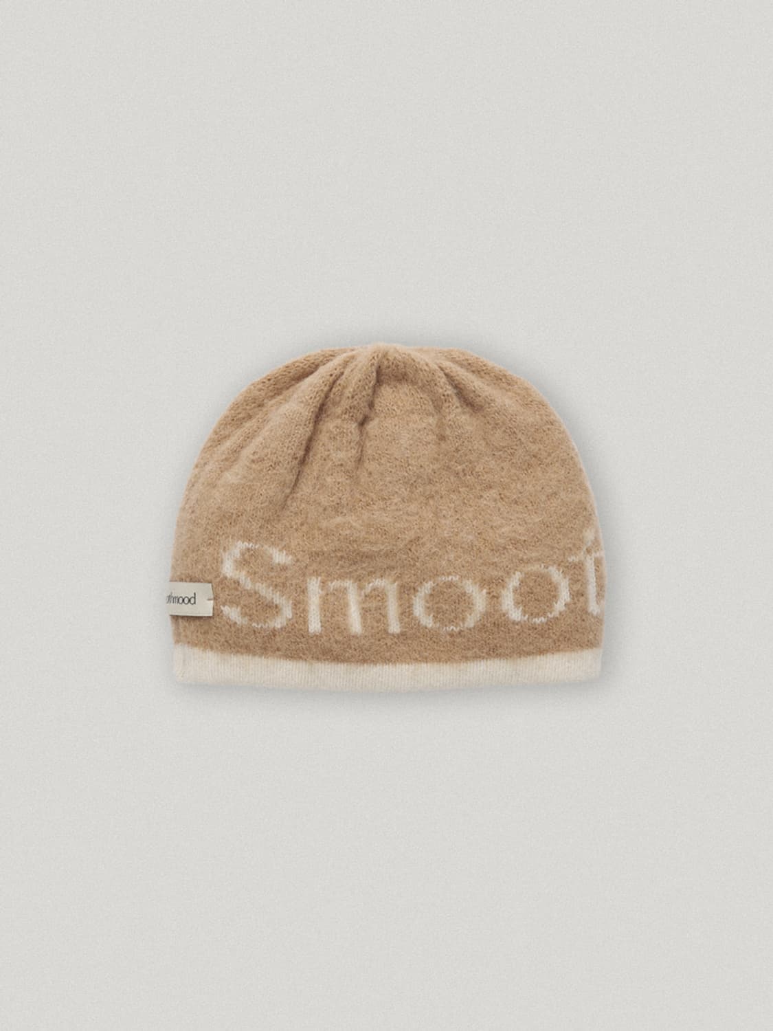 스무스무드 Roomie Logo Knit Hat Beige 상품이미지1