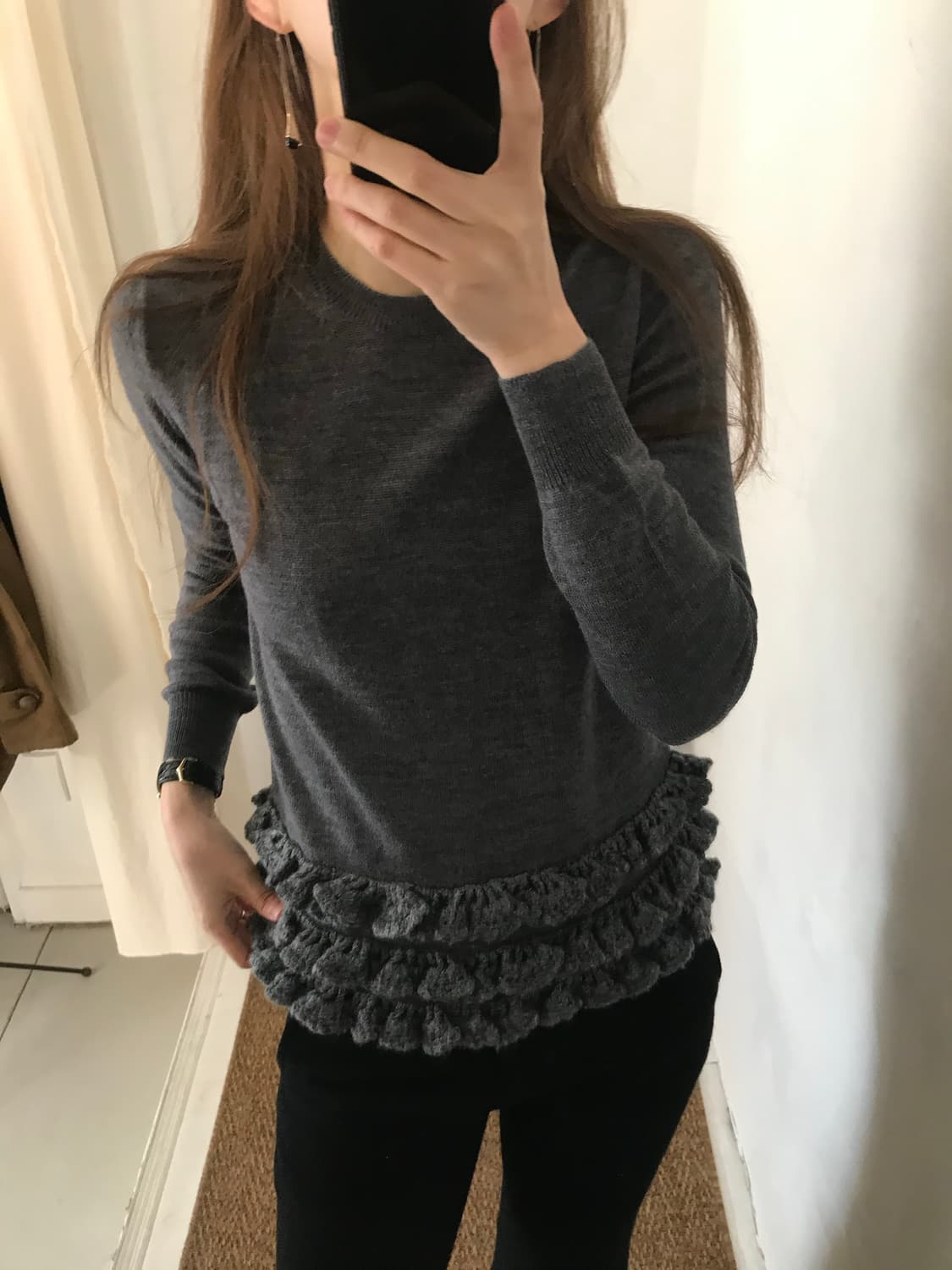 frill wool knit 상품이미지5