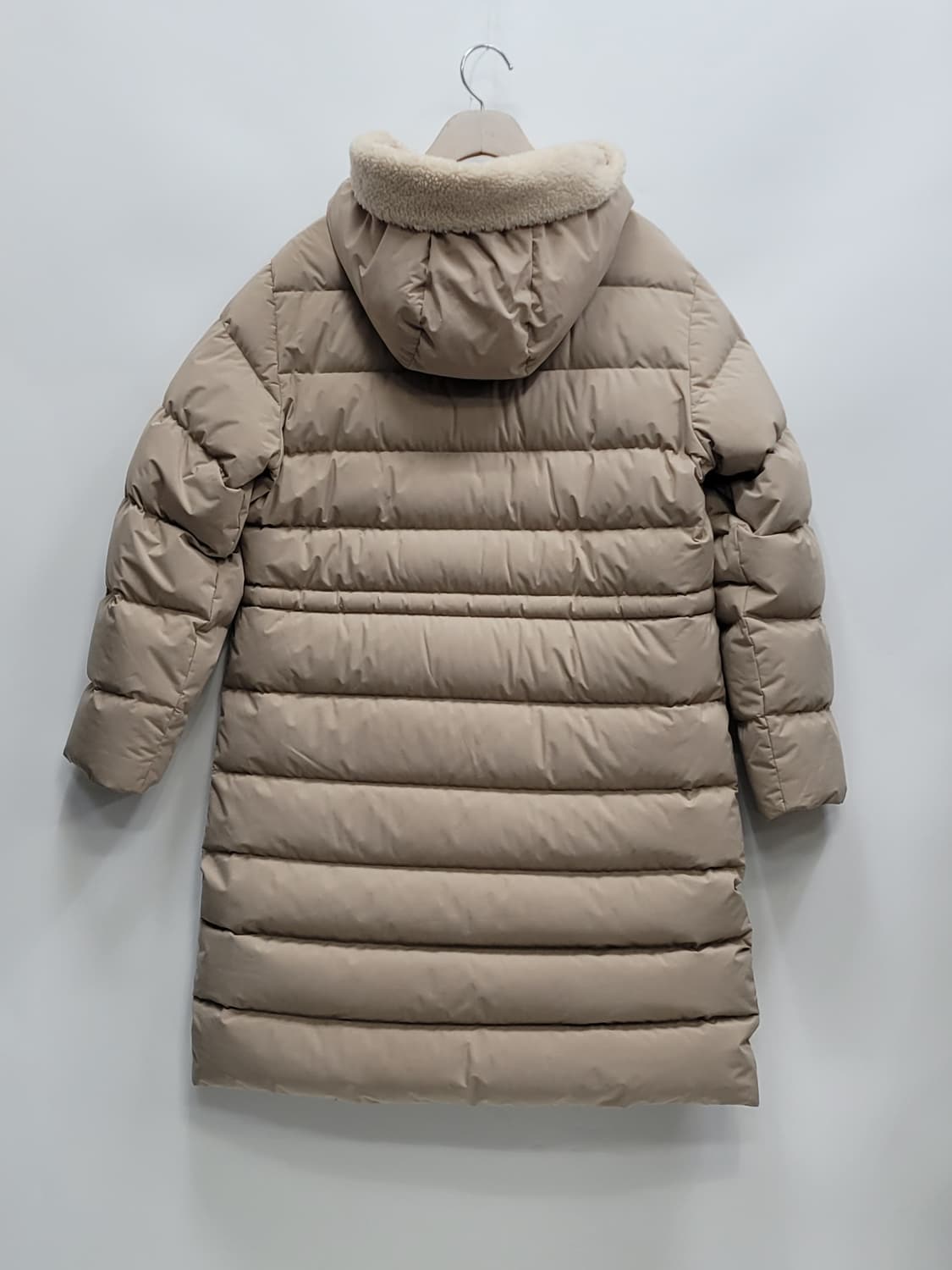 MILLET 22FW 밀레 구스 다운 후드 롱 패딩 / 여 95 베이지
 상품이미지2