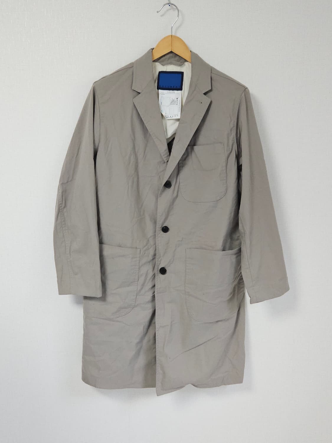 도큐먼트 코튼 랩 코트자켓 M 상품이미지2