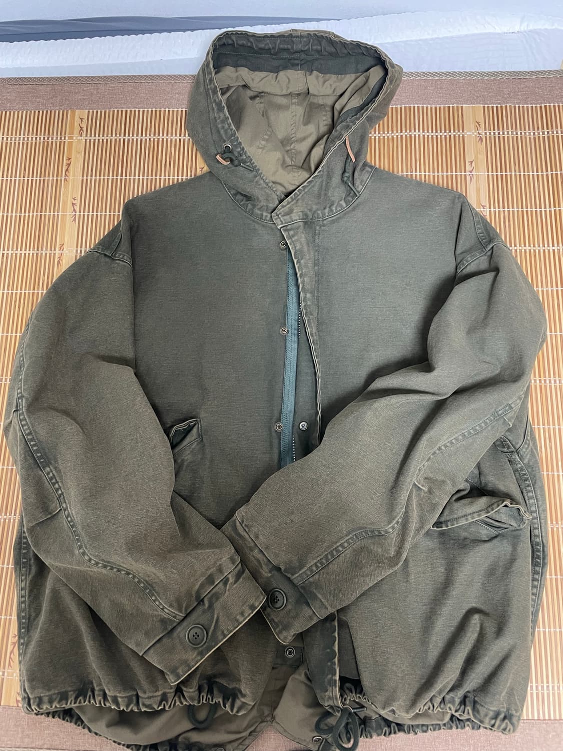 퍼렌 24fw m51 숏파카 올리브 1 상품이미지2