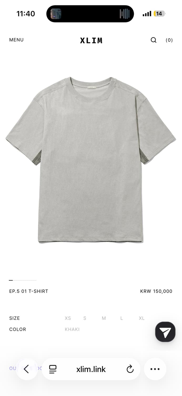Xlim EP.5 01 T-SHIRT 상품이미지1