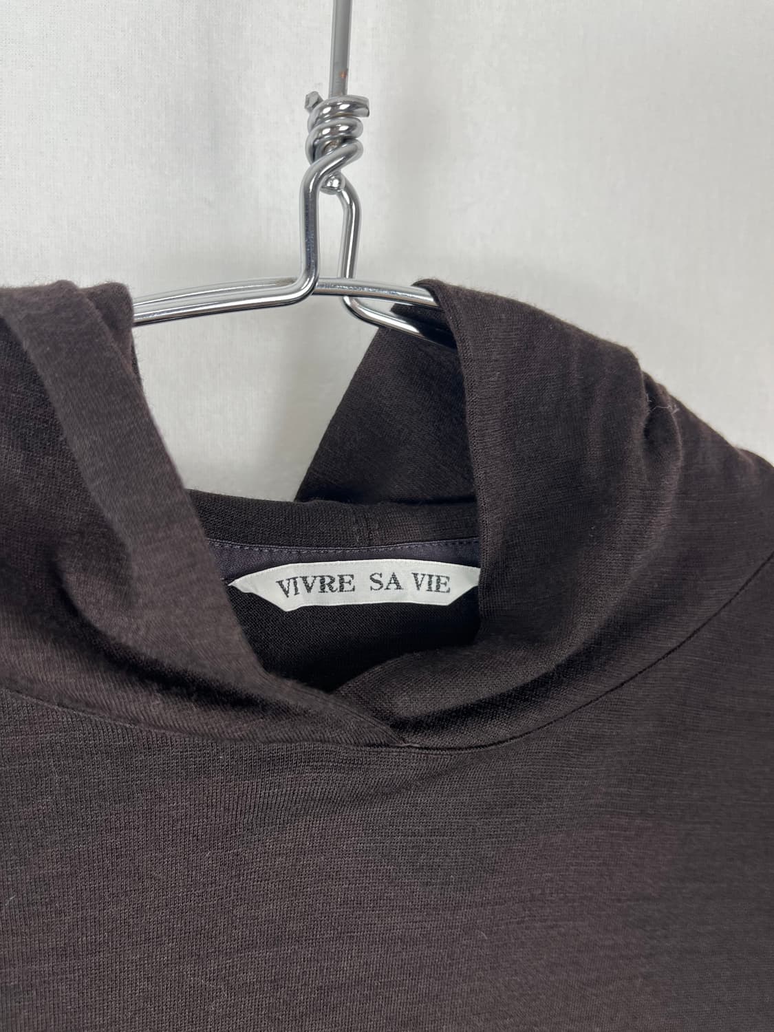 Vintage 딥 브라운 이너 후디 상품이미지5