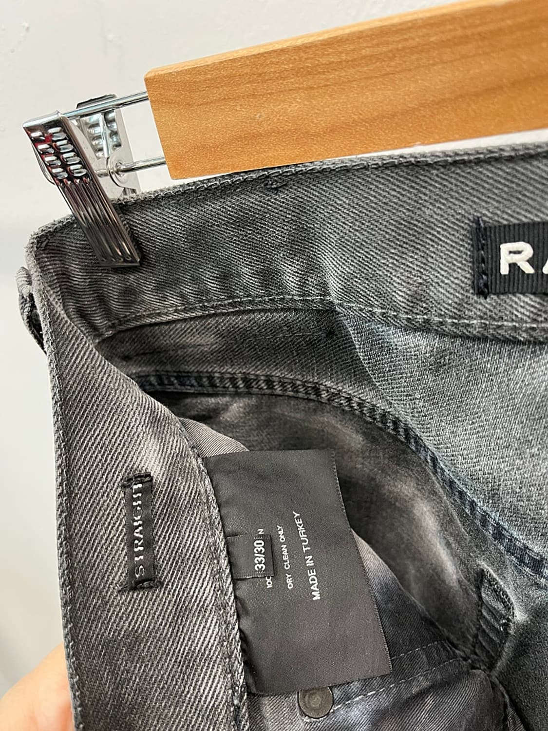 33) 랄프로렌 블랙라벨 크랙워싱 그레이진 상품이미지4