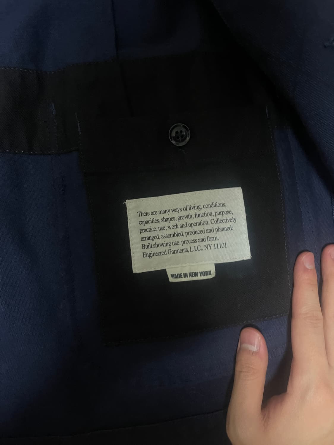 엔지니어드 가먼츠 베드포드 네이비 s사이즈 실사이즈 m~L 상품이미지4