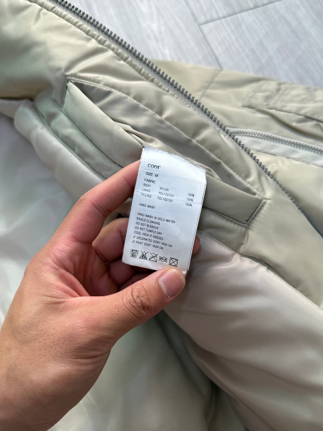 [M] 쿠어 오버핏 MA-1 크림베이지 상품이미지7