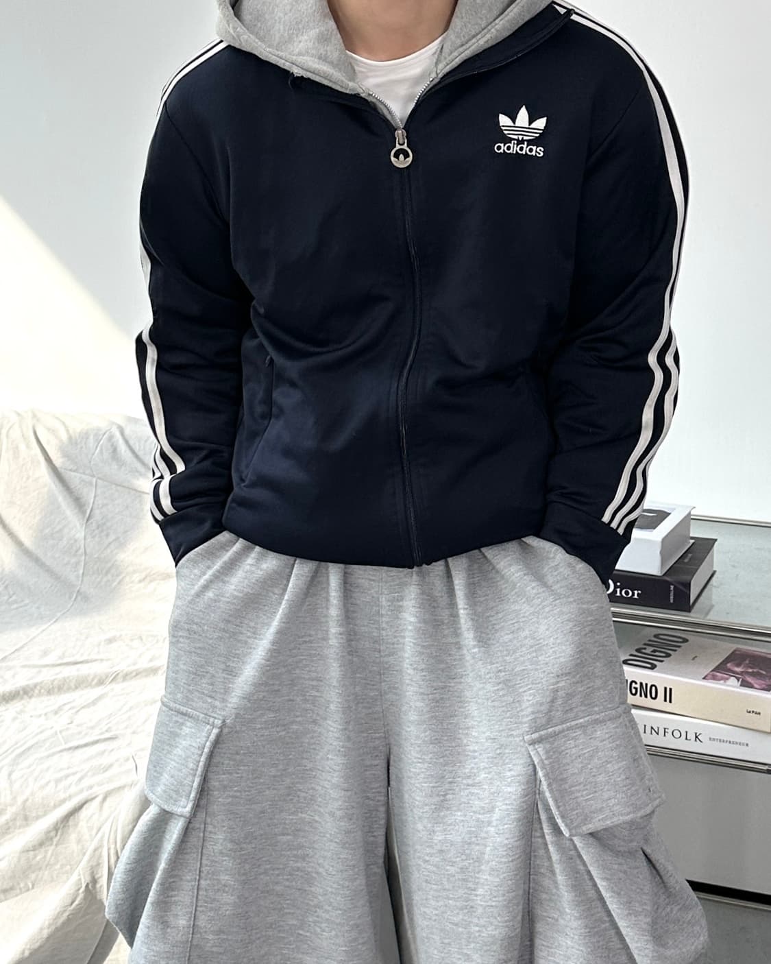 아디다스 네이비 파이어버드 트랙탑 져지 상품이미지1