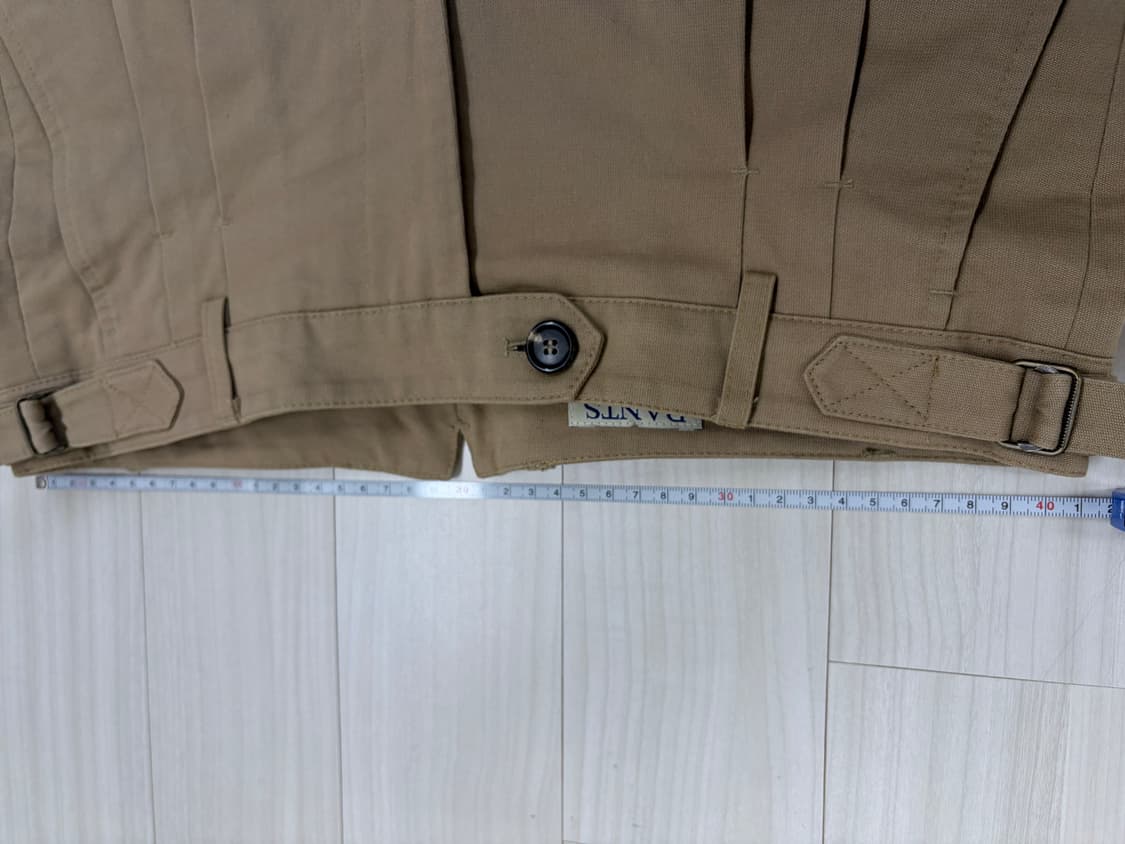 반츠 BTS 코튼 투턱 팬츠 카키, 치노팬츠, bants 슬랙스 상품이미지7