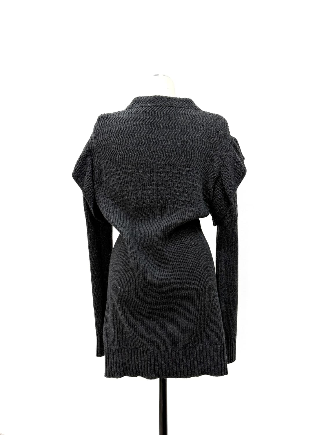 씨바이 끌로에 울 블렌드 텍스처드 롱 가디건 상품이미지2