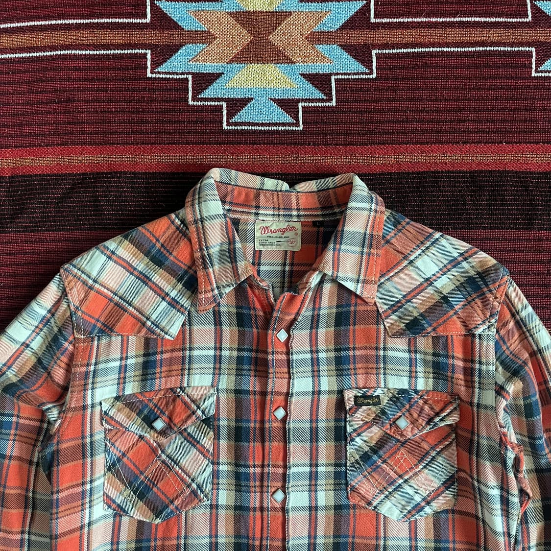 랭글러 웨스턴 플라넬 체크 셔츠 WRANGLER 상품이미지3