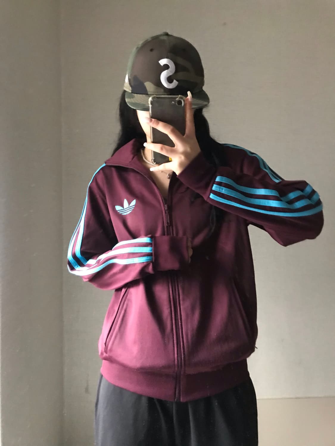 아디다스 버건디 빅파이어버드 져지 상품이미지2