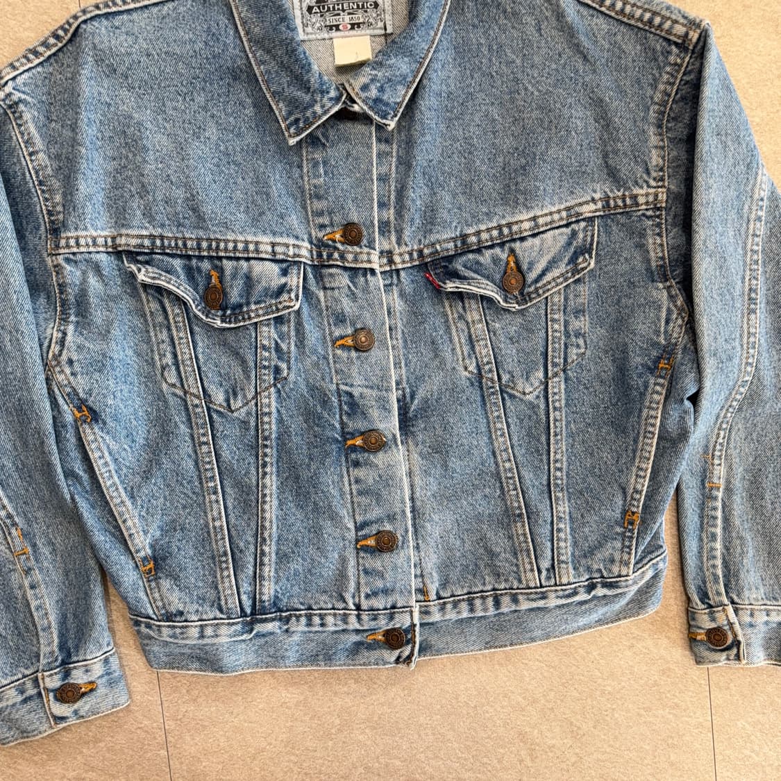 90s 리바이스 데님 트러커 숏 자켓 상품이미지2