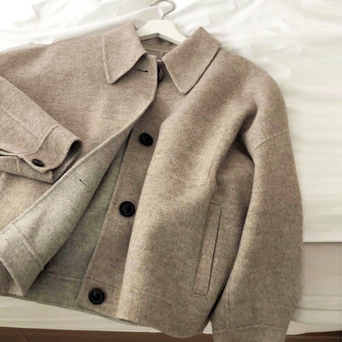 아카이브제이투유(ARCHIVE JTOU) 숏 핸드메이드 울코트 프리사이즈 상품이미지1