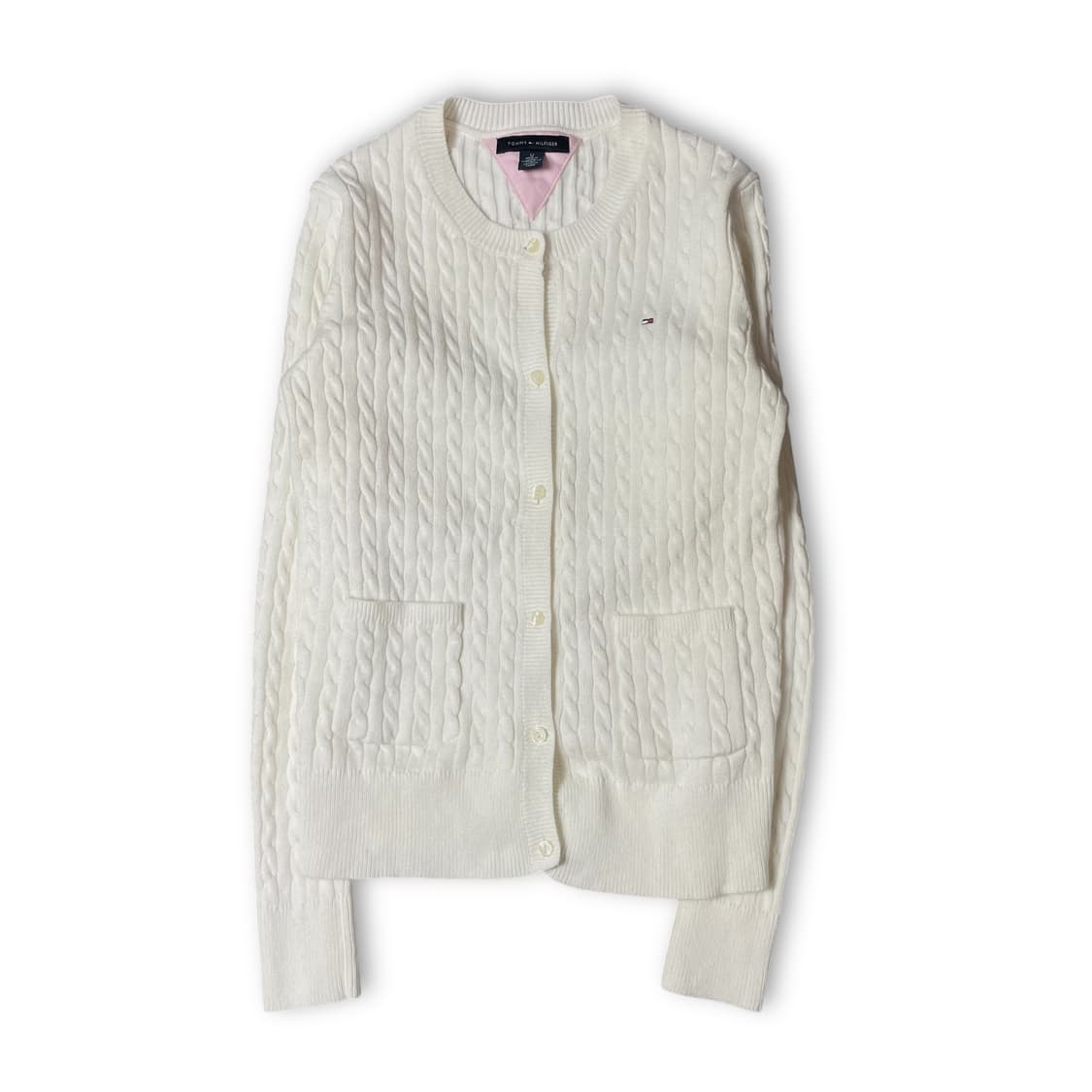 타미힐피거 키즈 화이트 케이블 긴팔 가디건 12 상품이미지1