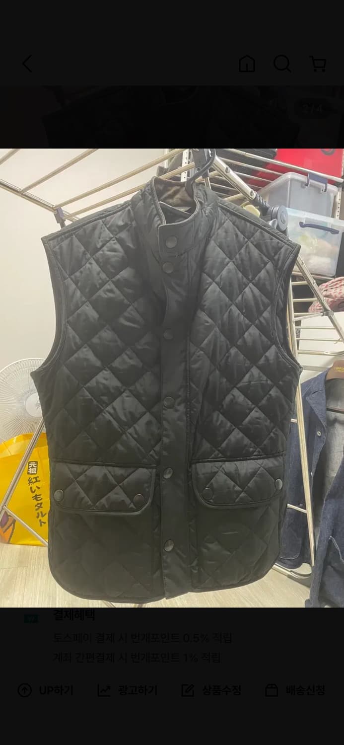 바버 로우데일 질렛 조끼베스트[M사이즈] 상품이미지2