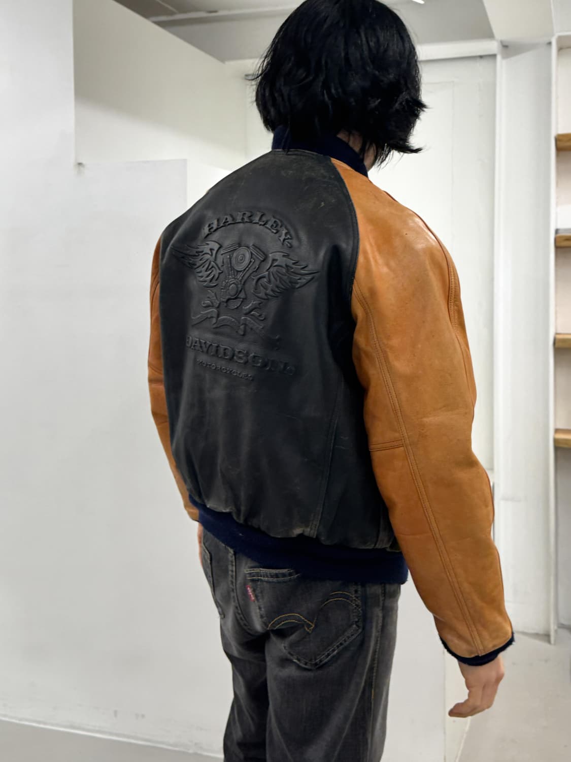 할리데비이슨 레더 자켓 상품이미지1