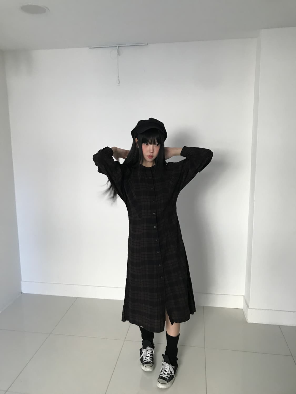 Check shirts dress 상품이미지2