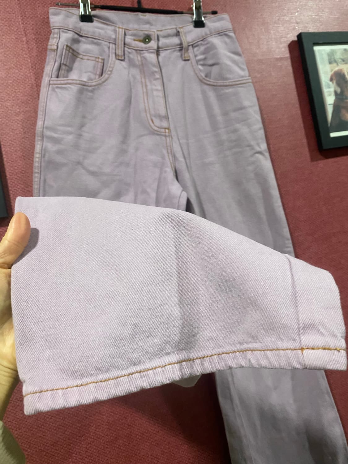 High School Disco 연보라 면바지 상품이미지3