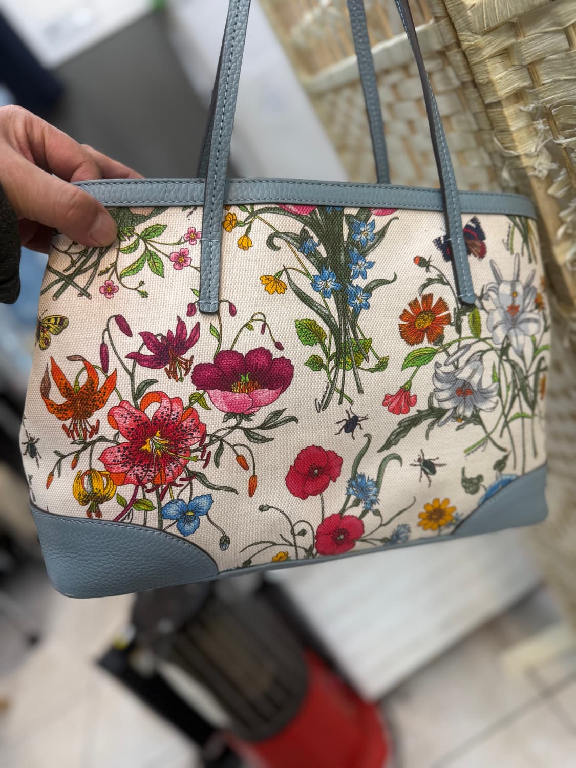 정품 구찌 일본 50주년 한정판 플라워 숄더백 팝니다 상품이미지4