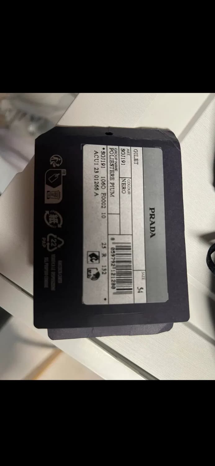 [54] 프라다 남성 삼각로고 패딩 조끼 SGJ191 상품이미지6