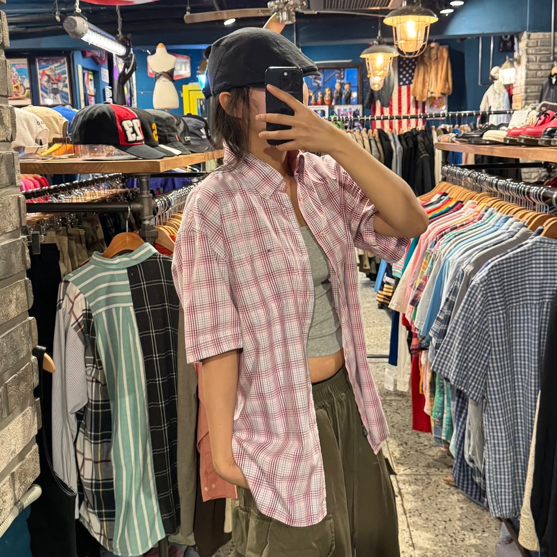 TOMMY HILFIGER 타미힐피거 카라 체크 반팔 셔츠 상품이미지4