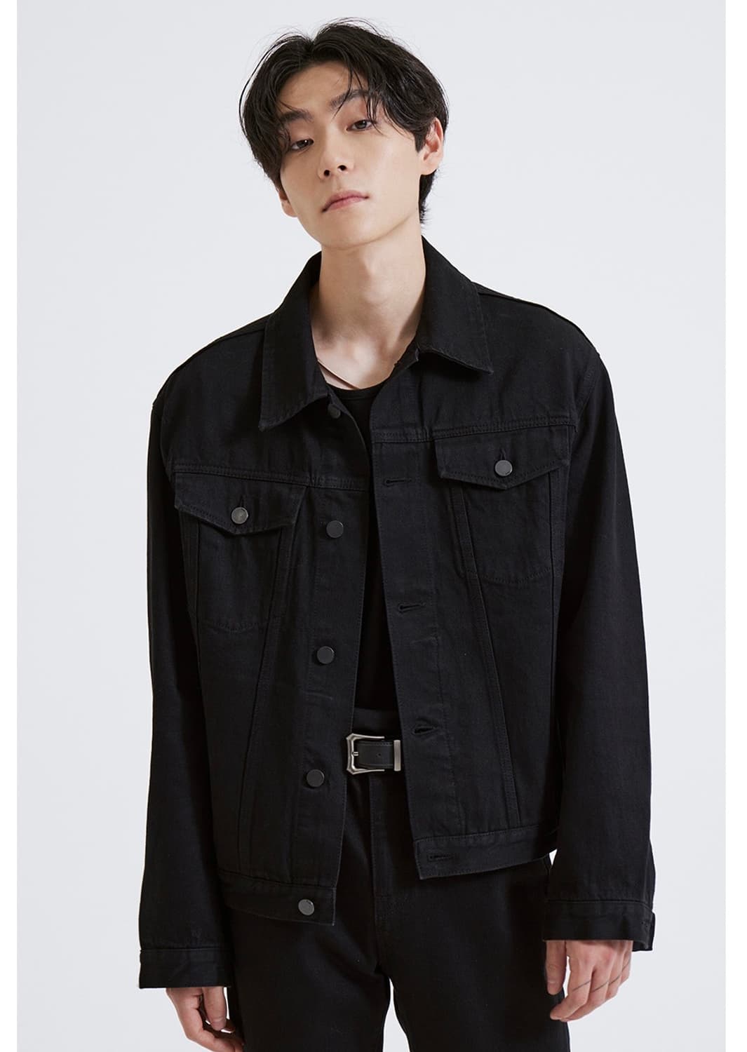 깡x플랙 k49 블랙 자켓 린스드 상품이미지2