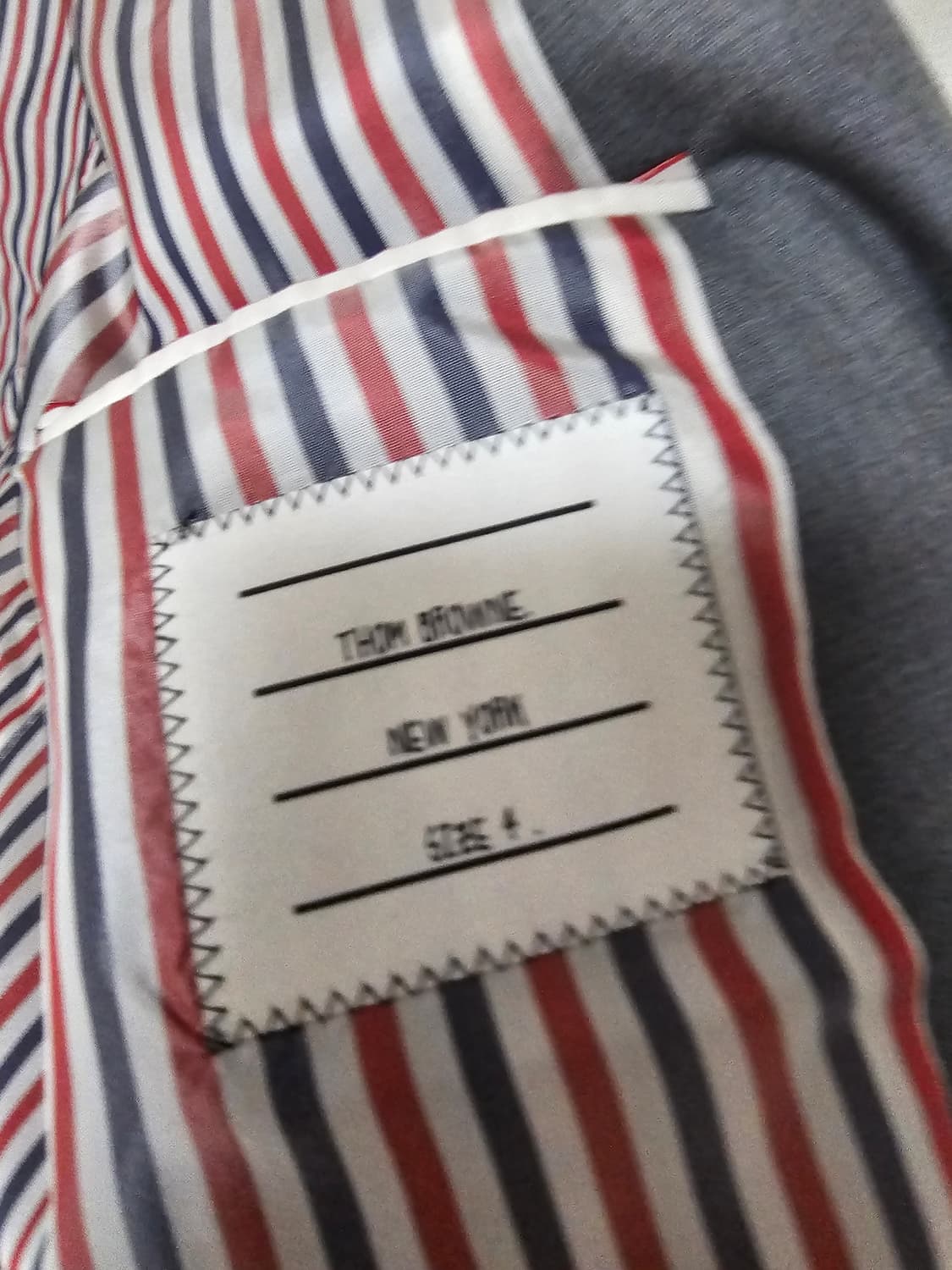 톰브라운 사선완장 플레인위브 울 쟈켓(4/오케이몰정품) 상품이미지8