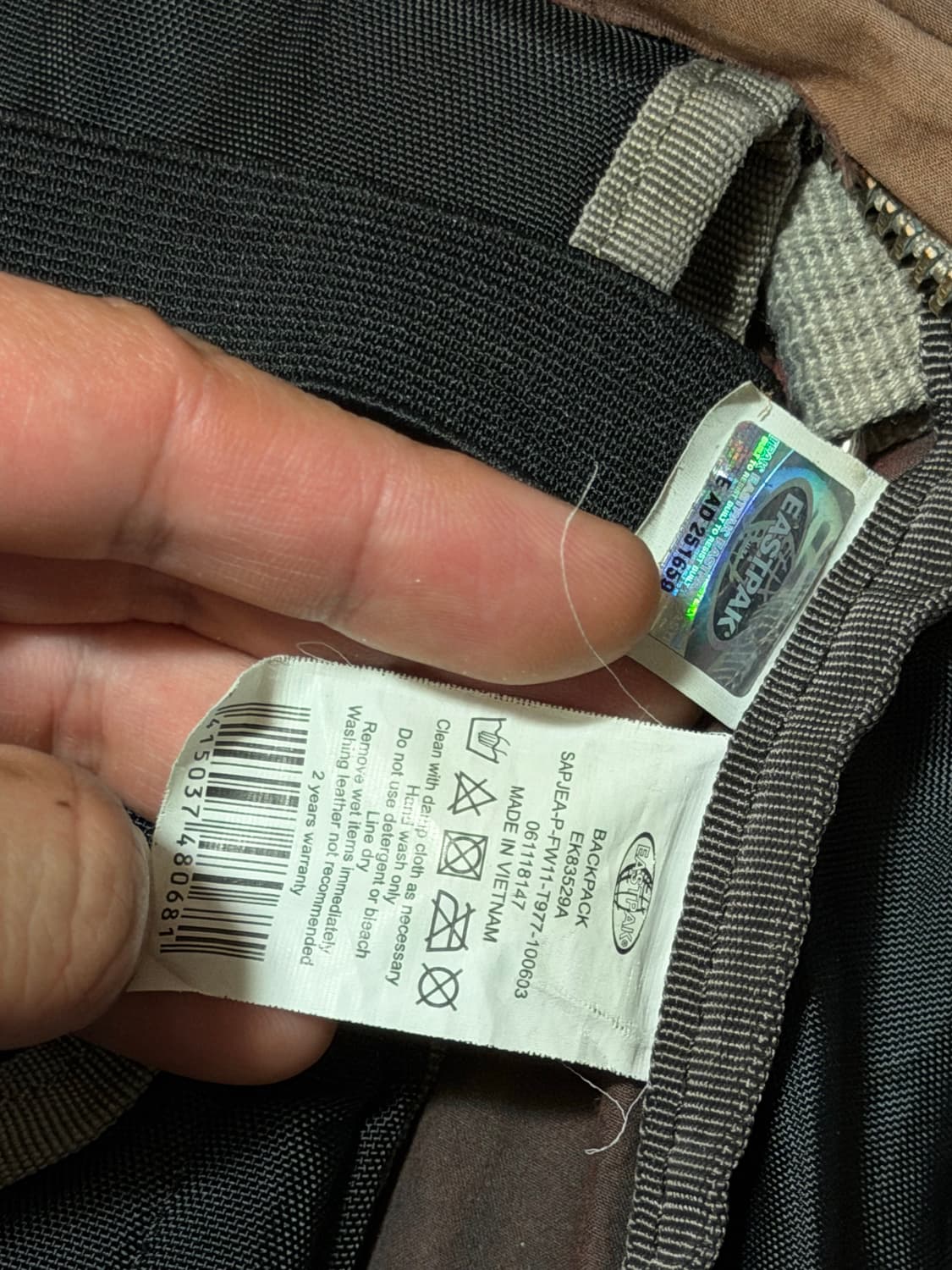 크리스반아쉐 이스트팩 백팩 멀티컬러 상품이미지3