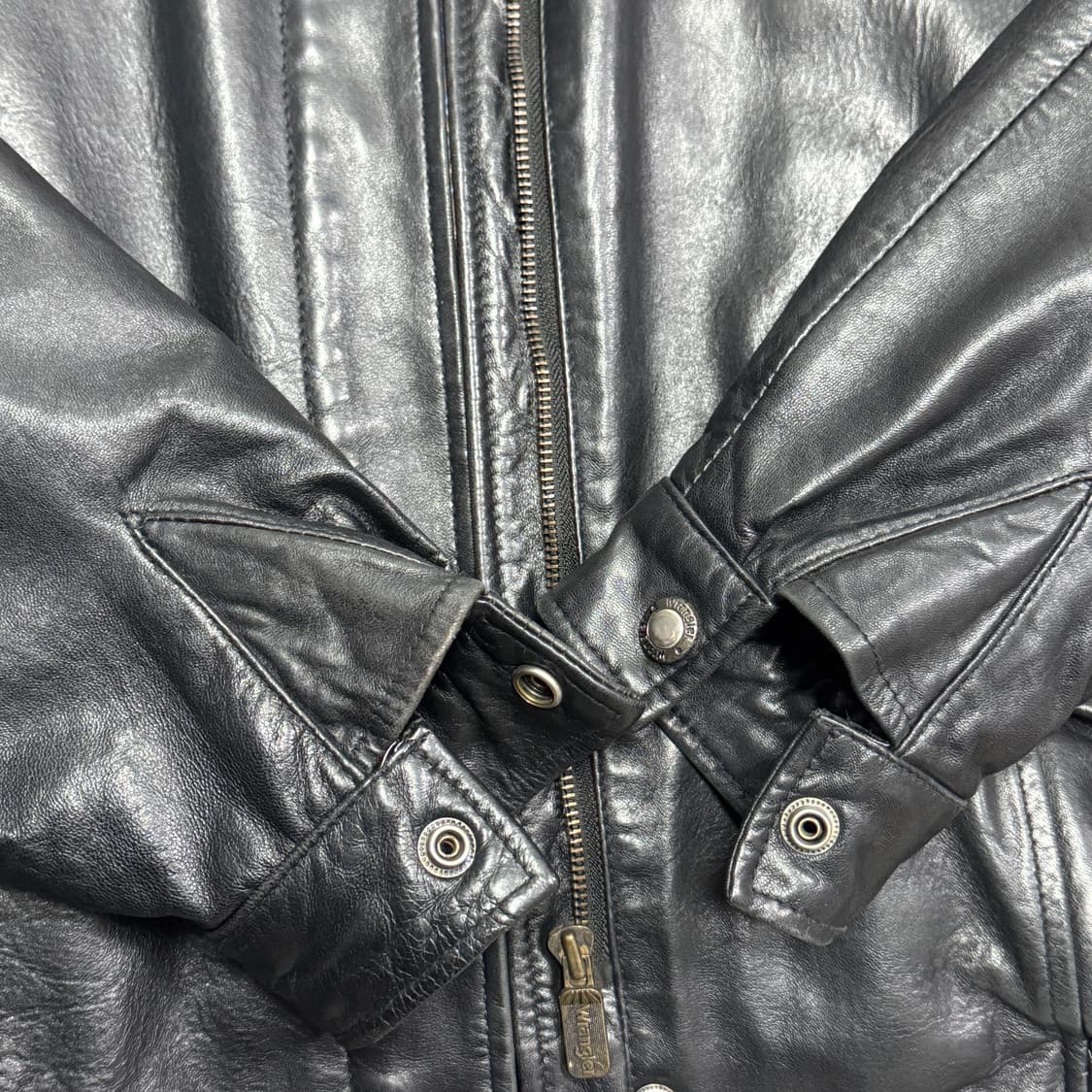 랭글러 90s 양가죽 레더 자켓 65(95) 상품이미지4