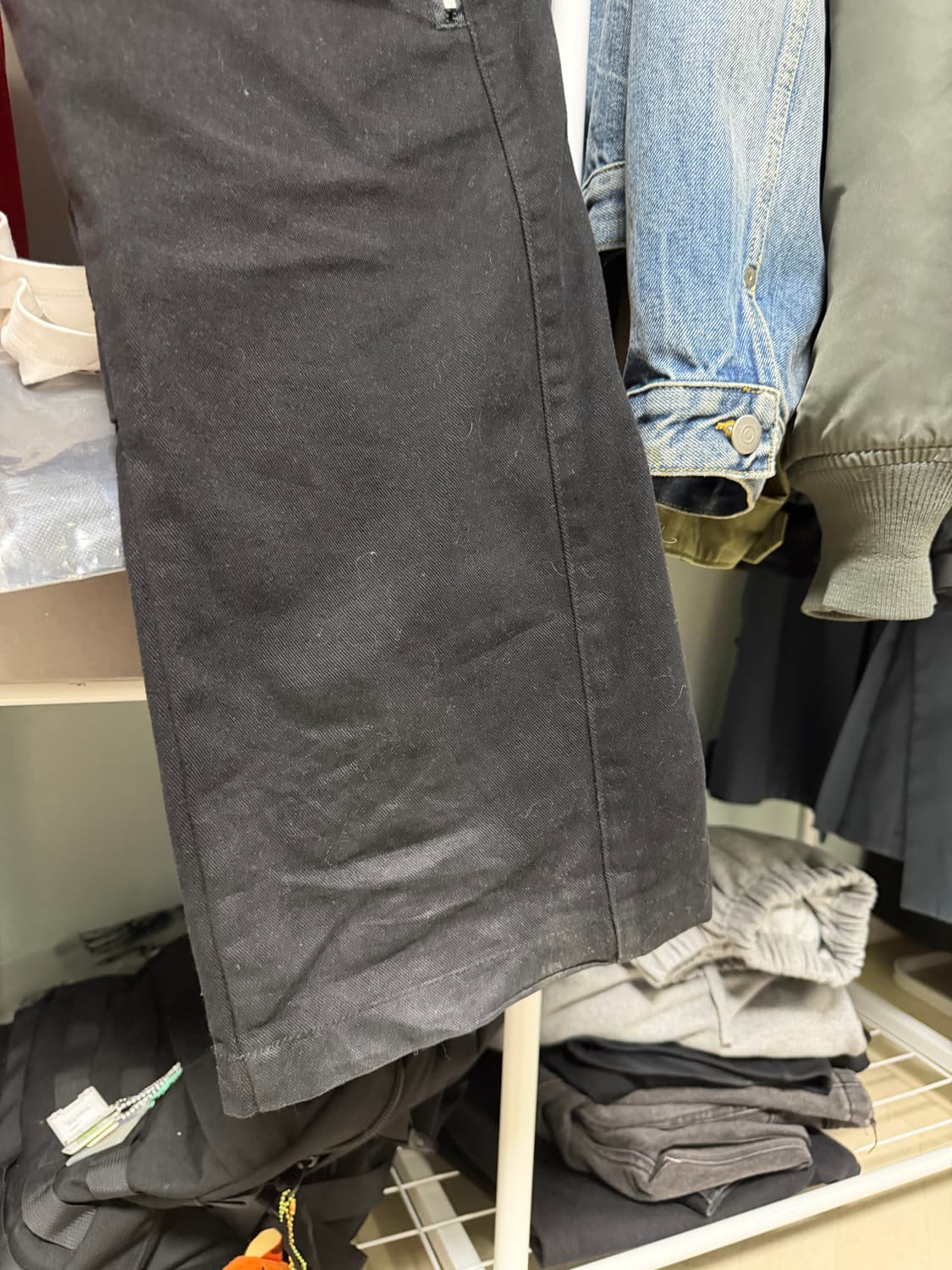 플라스틱 프로덕트 지퍼팬츠(M) 상품이미지5