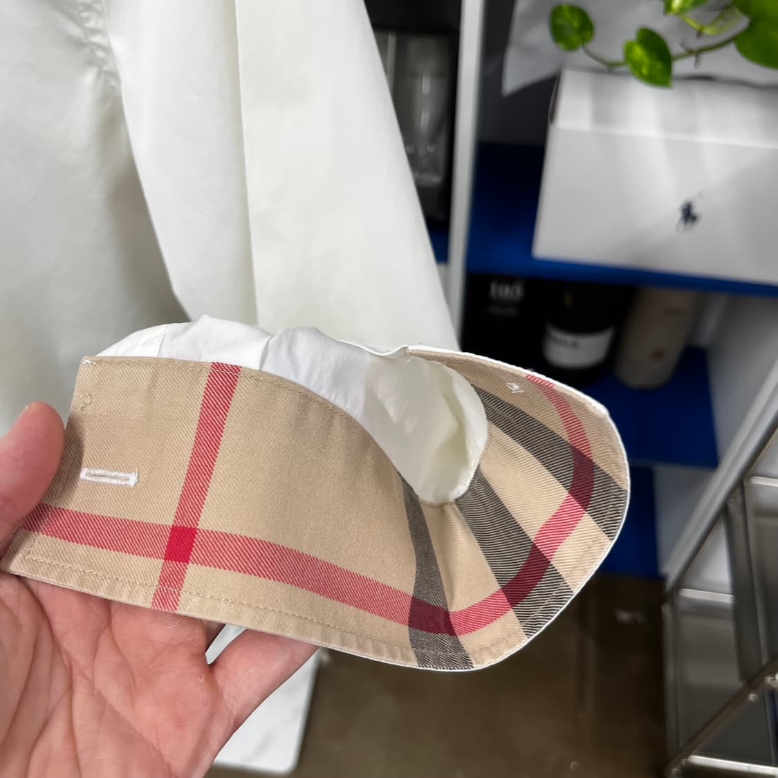 버버리브릿 솔리드 셔츠 M 상품이미지5