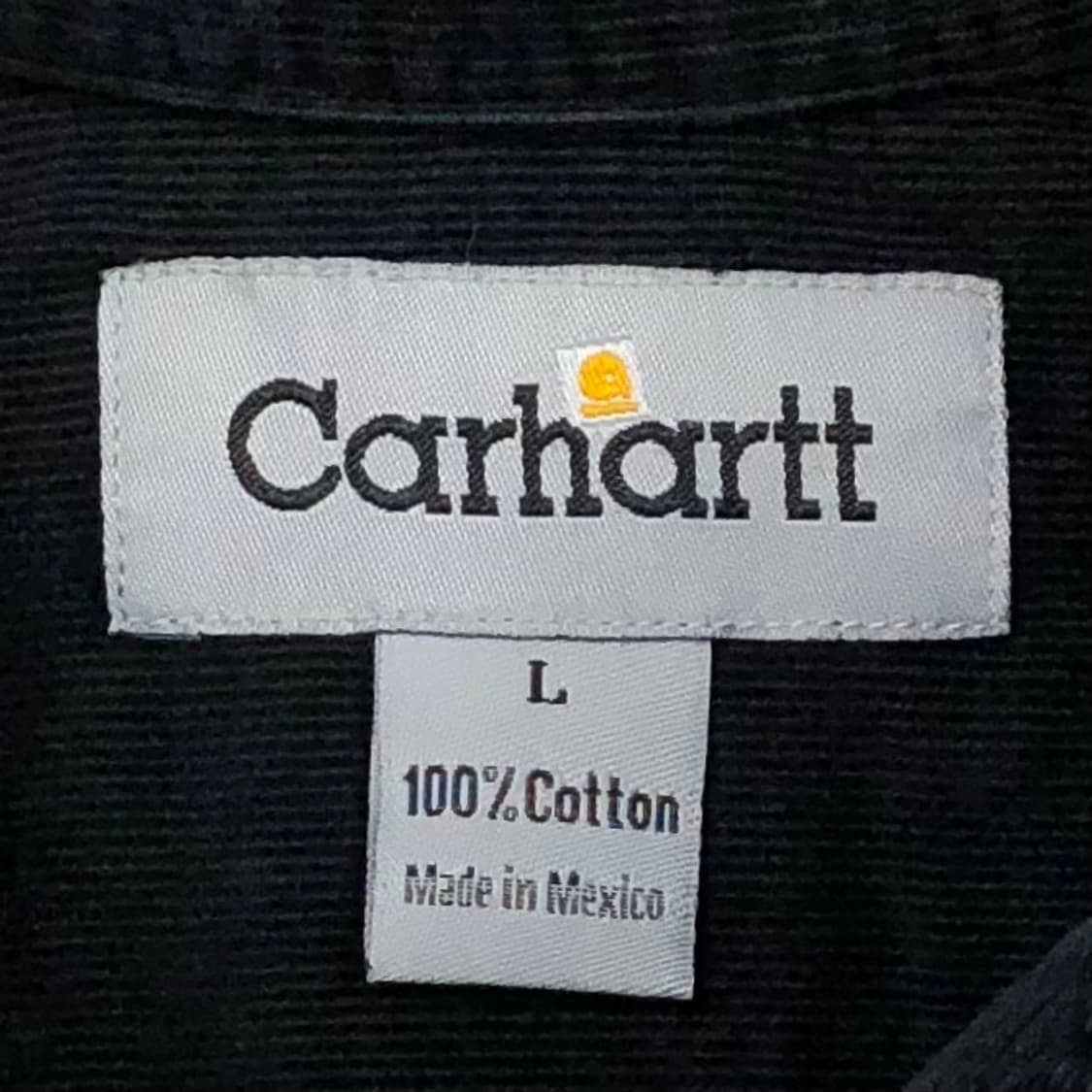 L 칼하트 블랙 코듀로이 워크 셔츠 상품이미지3