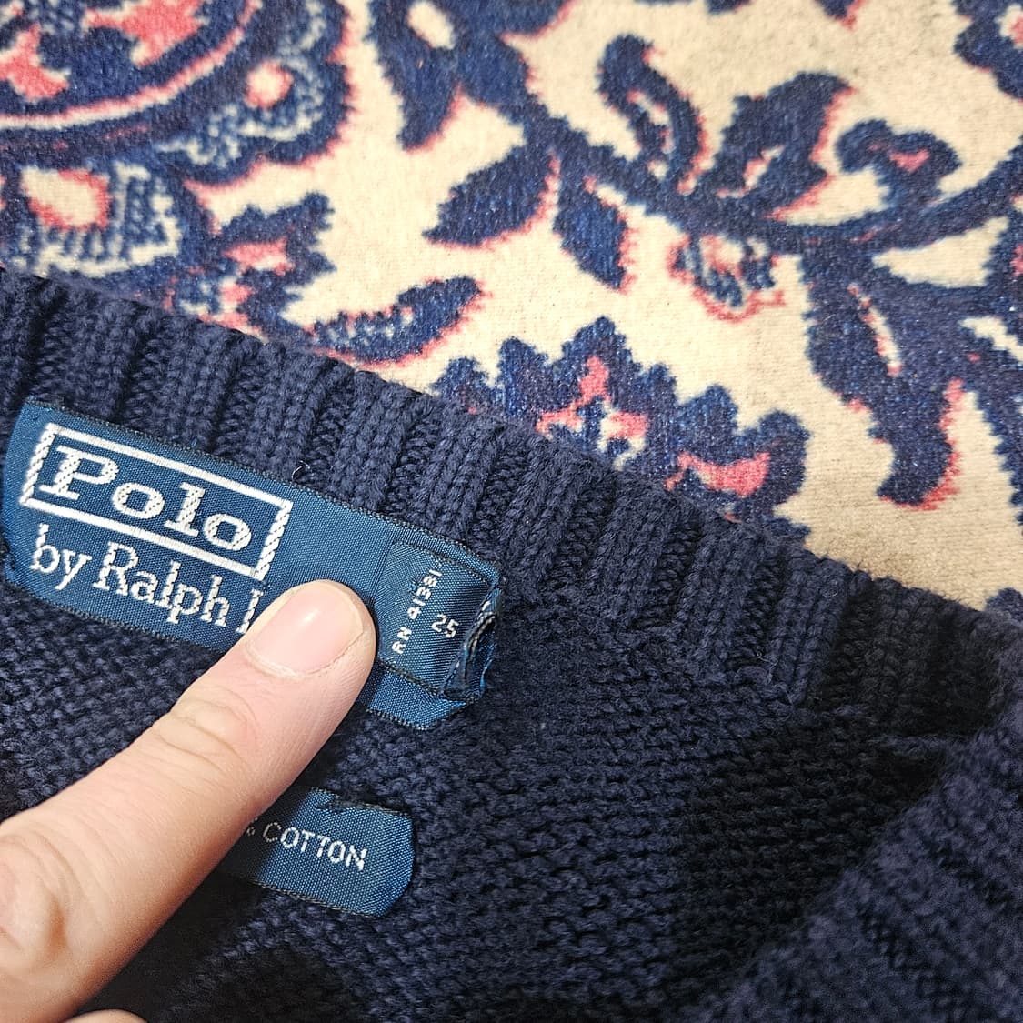 폴로랄프로렌 빈티지 시그니쳐 포니 니트 스웨터 2XL 상품이미지5