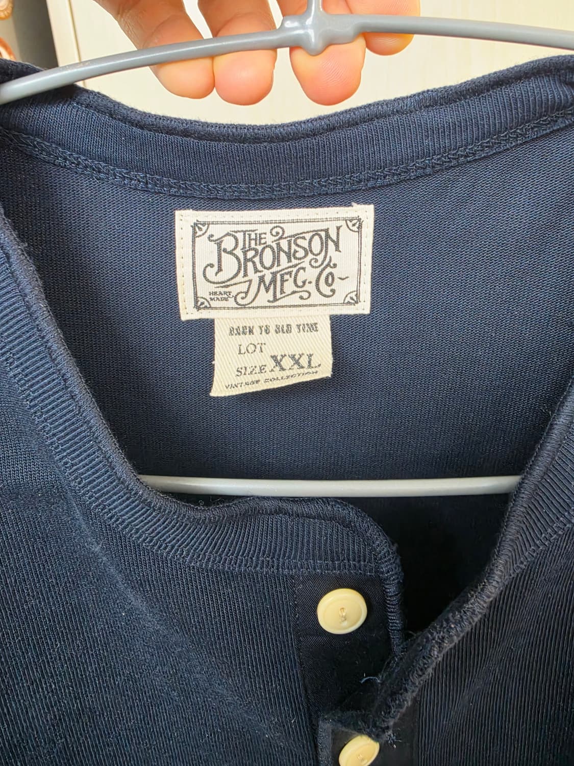 브론슨 헨리넥 네이비 2XL 새제품 상품이미지4