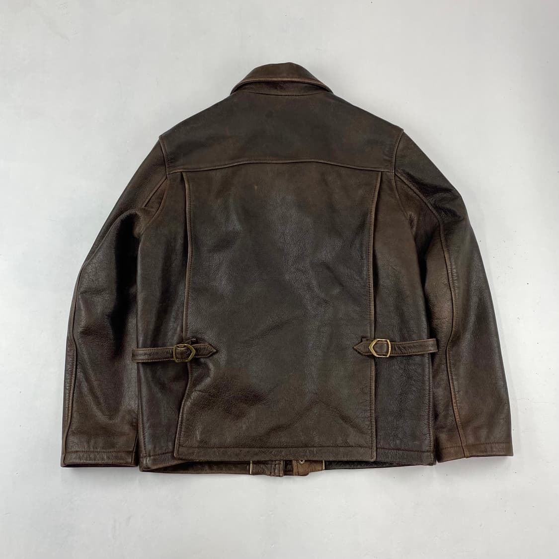 커피 레더 소가죽 디테일 레더 자켓 (97) 상품이미지2