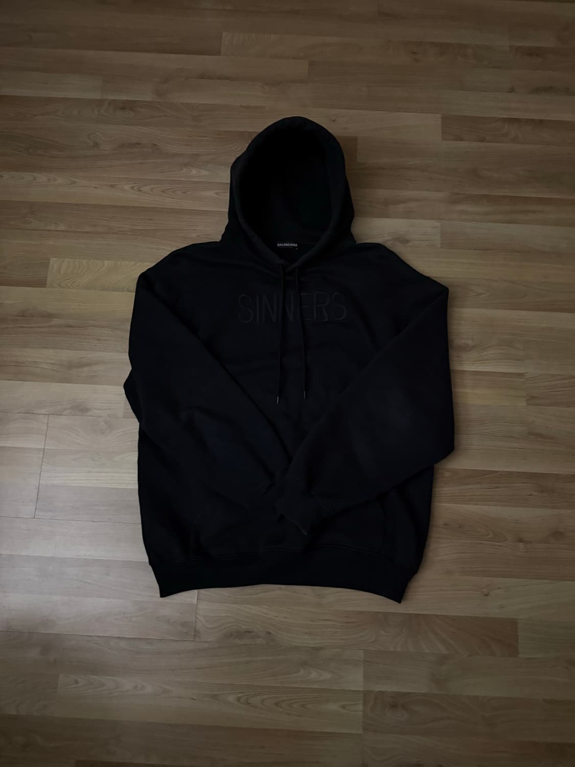 (남여공용)발렌시아가 시너스 후드티 블랙 Ssize(95~100) 상품이미지1