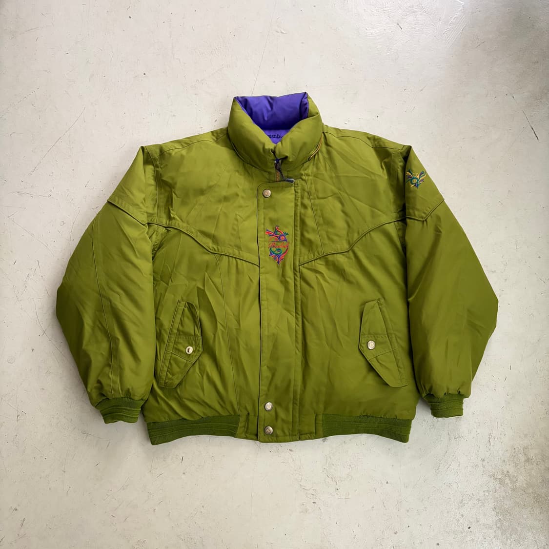 90s 리복 빈티지 올드스쿨 구스다운 패딩 자켓 XL 상품이미지1