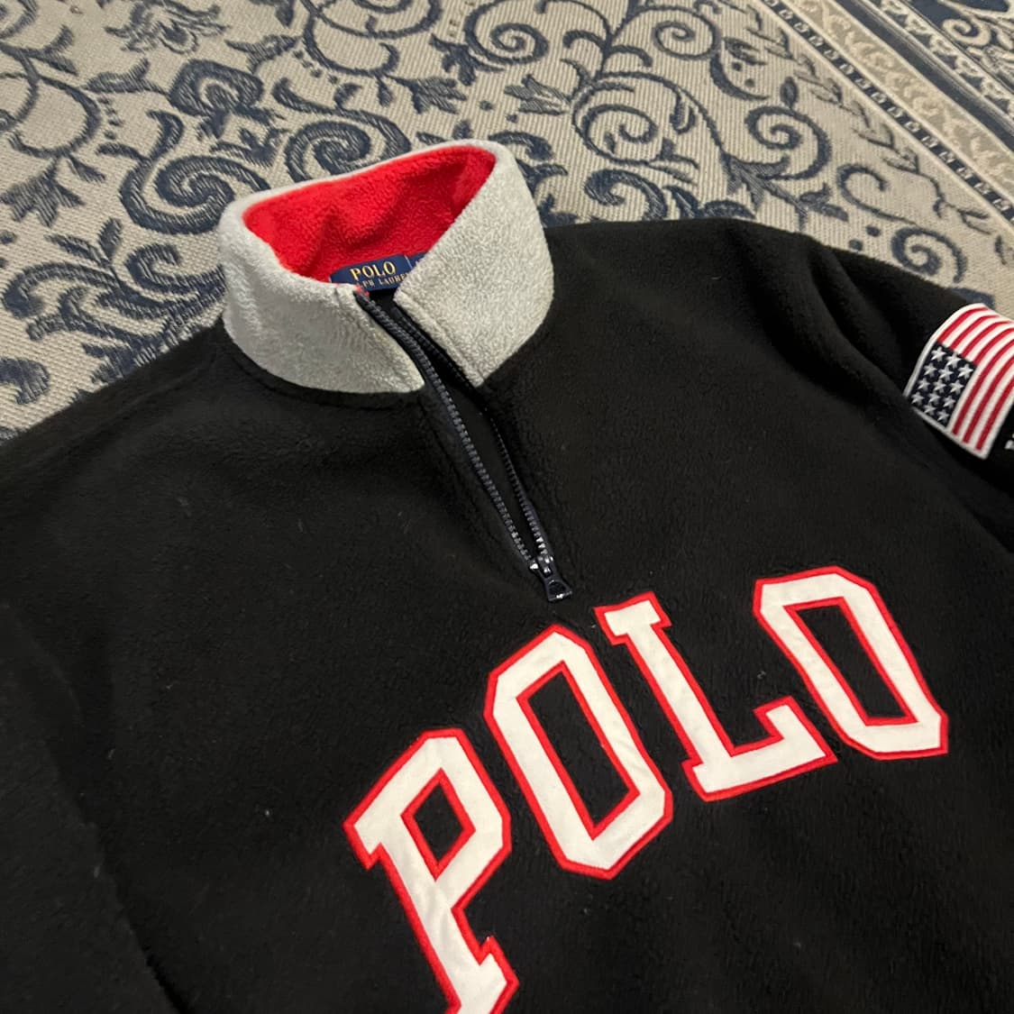 L 폴로 반집업 플리스/W2391 상품이미지3