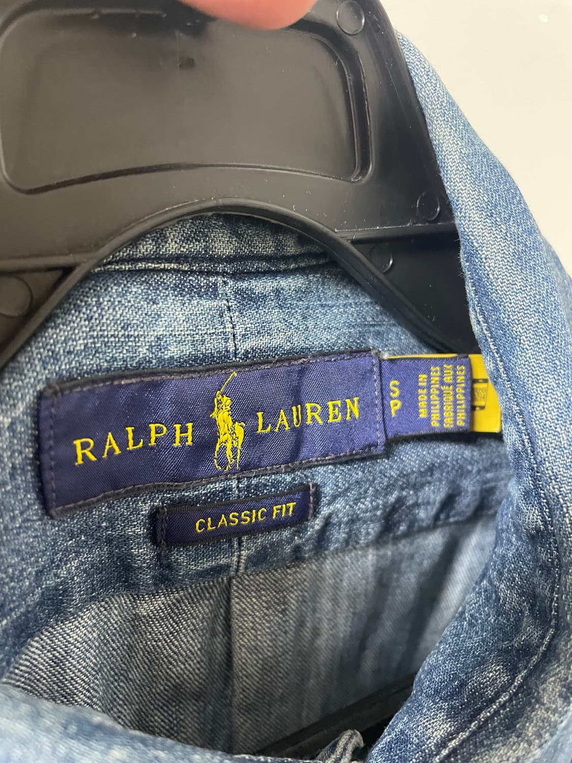 폴로 멀티포니 데님셔츠(클래식핏 S) 상품이미지4