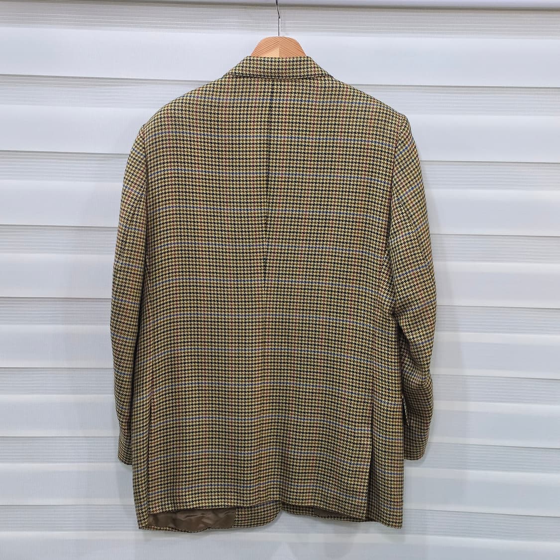 80-90s 영국산 버버리 캐시미어100 하운드투스 블레이져- M정도 상품이미지5