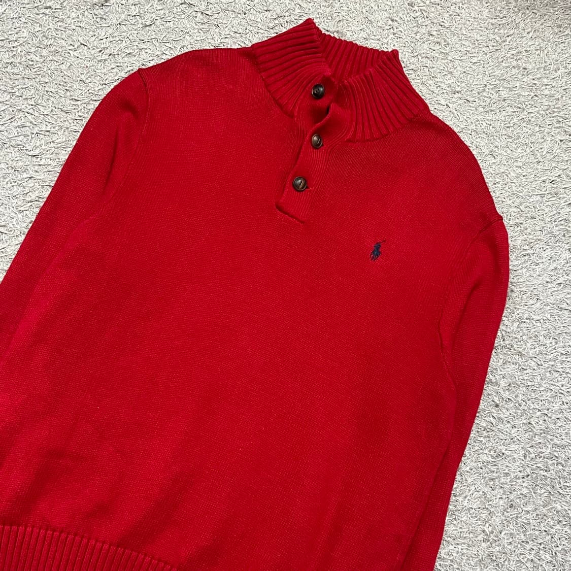 [100] 폴로 랄프로렌 반버튼 니트 상품이미지1