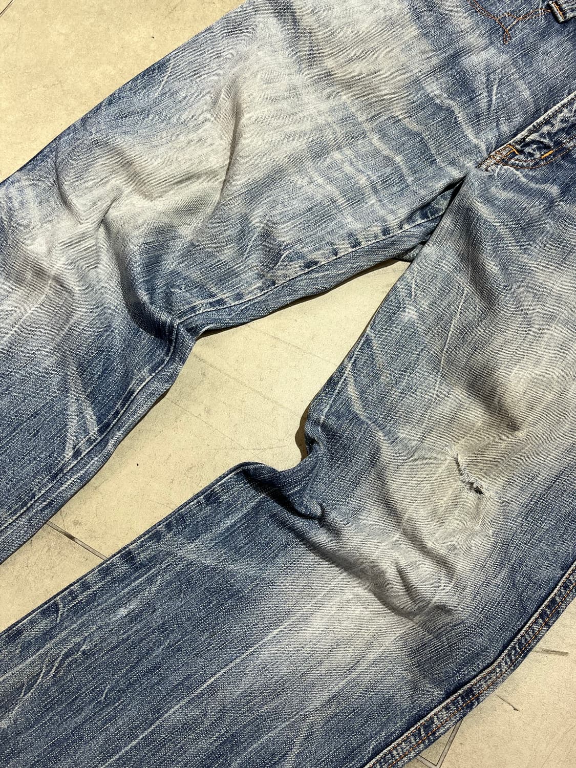 Edwin 빈티지 포켓 데미지 와이드 데님 팬츠 상품이미지8