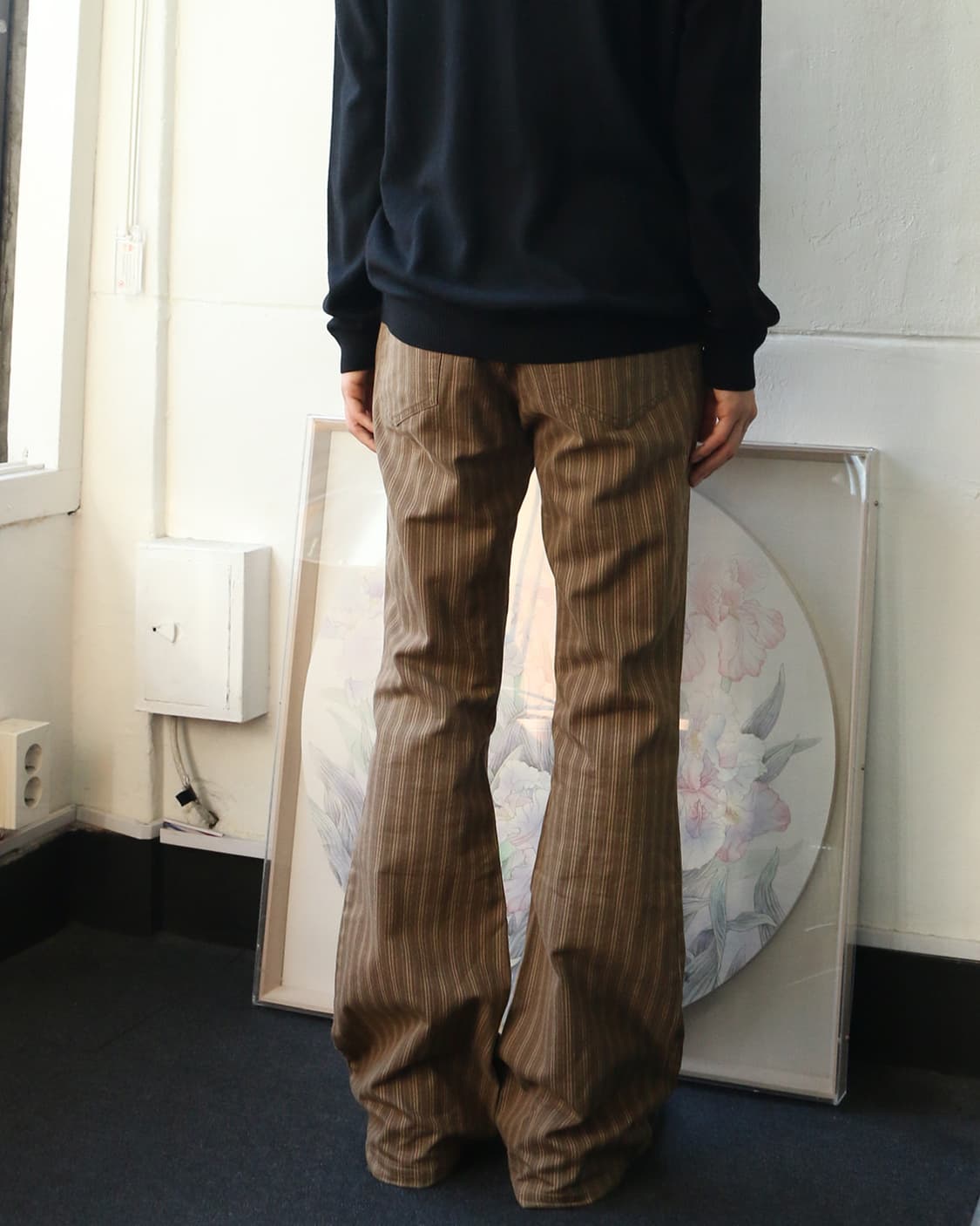 토네이도 마트 스트라이프 벨바텀 팬츠  상품이미지2